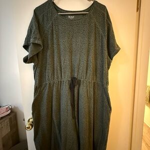 Tek Gear Olive Leopard Print Top